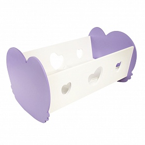 Кроватка-люлька для кукол, цвет: нежно-сиреневый (Paremo, PFD120-34)